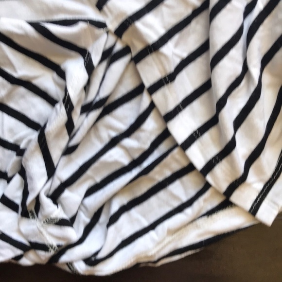 EUC black and white strip Soma Top Small - Picture 3 of 3